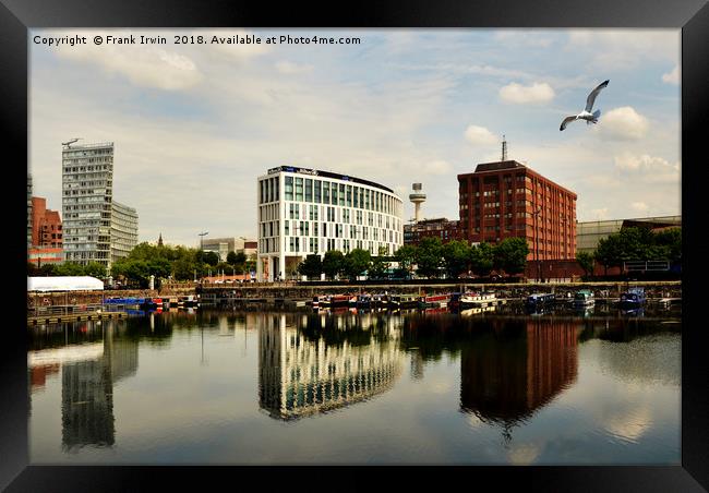 Liverpool across Salthouse Dock Framed Print by Frank Irwin