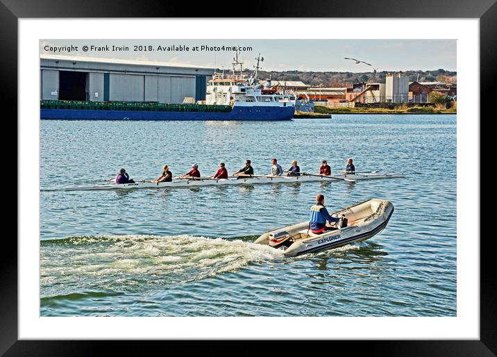 Training exercise on Birkenhead's West Float Framed Mounted Print by Frank Irwin