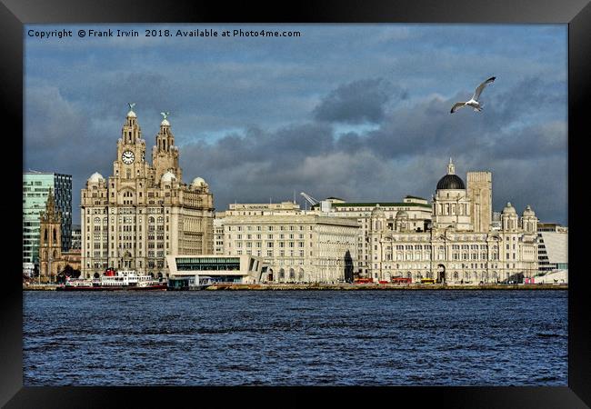 Liverpool's iconic "Three Graces" Framed Print by Frank Irwin