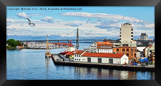 Stavanger Harbour Framed Print by Frank Irwin