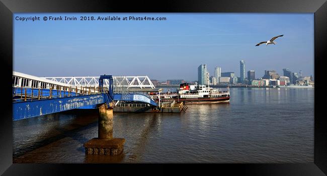 Mersey Ferry "Royal Iris" leaving Seacombe. Framed Print by Frank Irwin