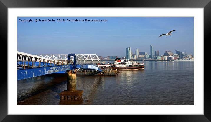 Mersey Ferry "Royal Iris" leaving Seacombe. Framed Mounted Print by Frank Irwin