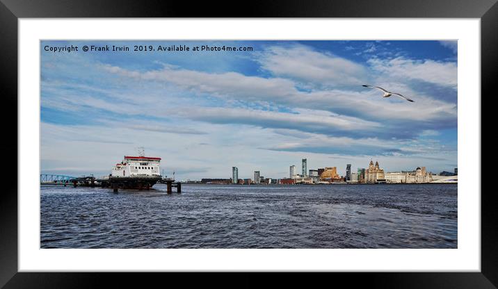 Wide River Mersey Vista. Framed Mounted Print by Frank Irwin