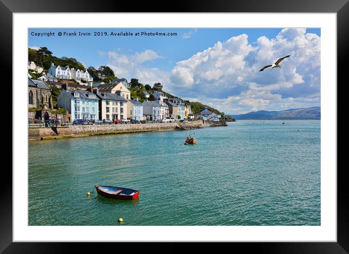Aberdovey river front Framed Mounted Print by Frank Irwin