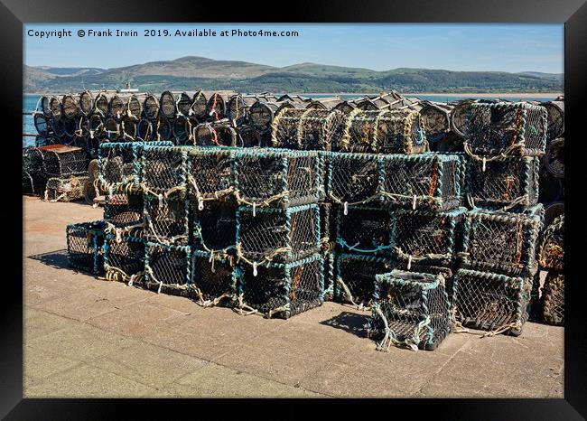 Lobster pots in Aberdovey, North Wales.  Framed Print by Frank Irwin
