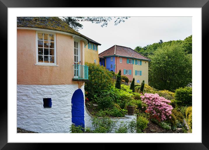 Typical architecture at Portmeirion Framed Mounted Print by Frank Irwin