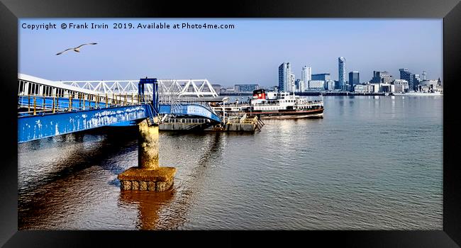 MV Snowdrop leaving Seacombe Ferry Framed Print by Frank Irwin