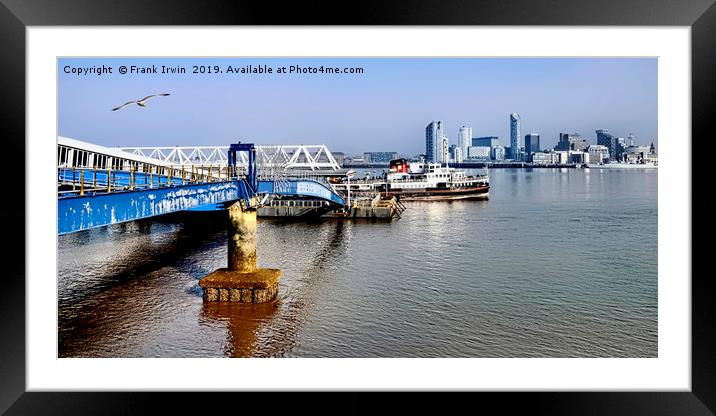 MV Snowdrop leaving Seacombe Ferry Framed Mounted Print by Frank Irwin