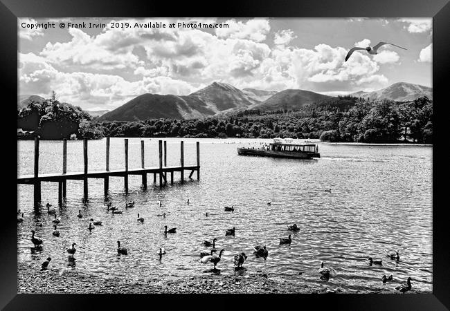 Derwentwater, close to the "Theatre on the Lake" Framed Print by Frank Irwin