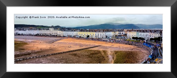 Panoramic view of Llandudno seafront   Framed Mounted Print by Frank Irwin