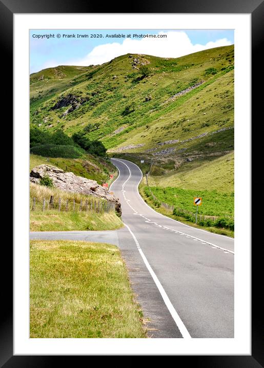 Welsh road going south to Tenby Framed Mounted Print by Frank Irwin