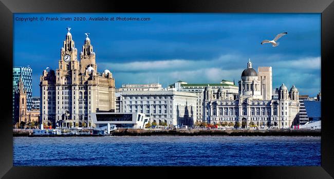 Liverpool's Iconic Three Graces Framed Print by Frank Irwin