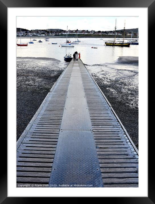 Slipway in Conway Harbour, North Wales, UK Framed Mounted Print by Frank Irwin