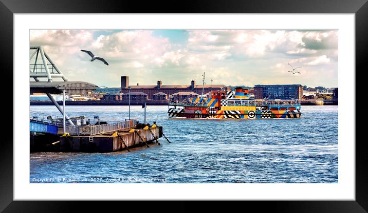 MV Snowdrop, Liverpool's own Dazzle ship Framed Mounted Print by Frank Irwin