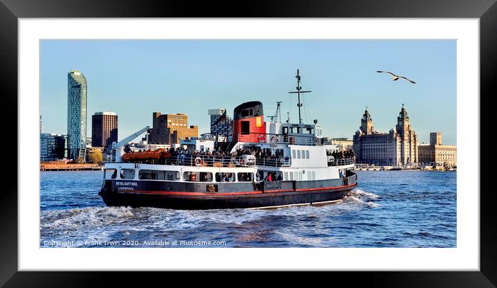 Mersey Ferryboat Royal Daffodil on The River Mersey Framed Mounted Print by Frank Irwin