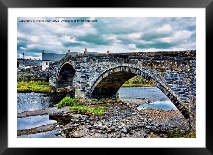 The Iconic Bridge at Llanrwst Framed Mounted Print by Frank Irwin