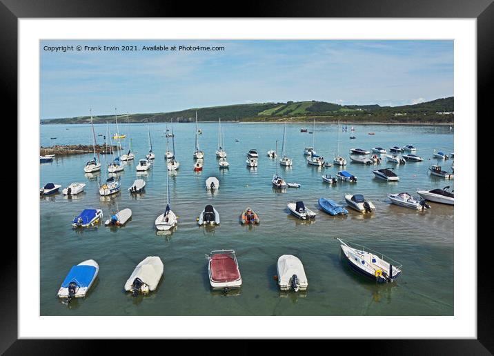 New Quay harbour Framed Mounted Print by Frank Irwin