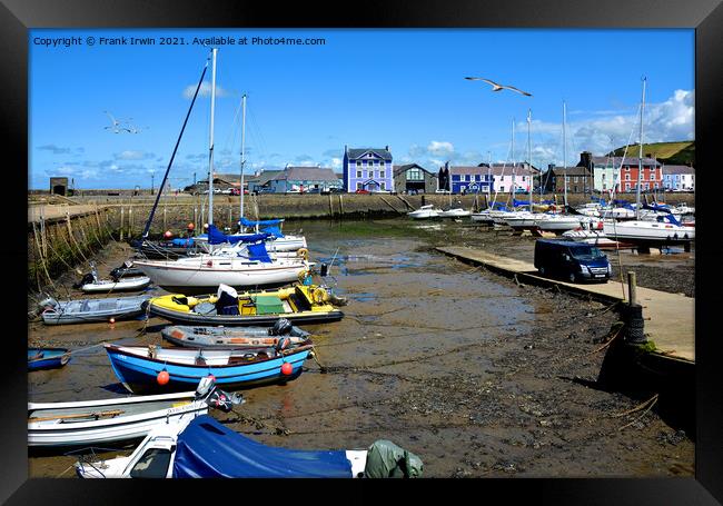 The beautiful Harbour of Aberaeron Framed Print by Frank Irwin