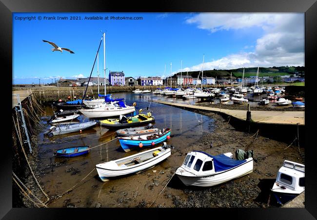 The ever popular Aberaeron Harbour Framed Print by Frank Irwin