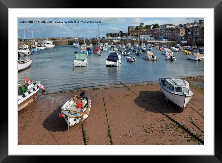 Half tide in Paignton Harbour Framed Mounted Print by Frank Irwin