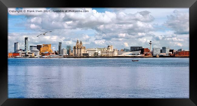 Liverpool Panorama Framed Print by Frank Irwin