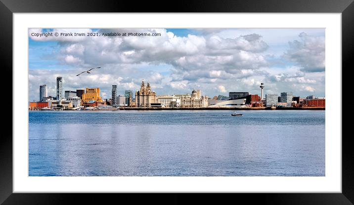 Liverpool Panorama Framed Mounted Print by Frank Irwin