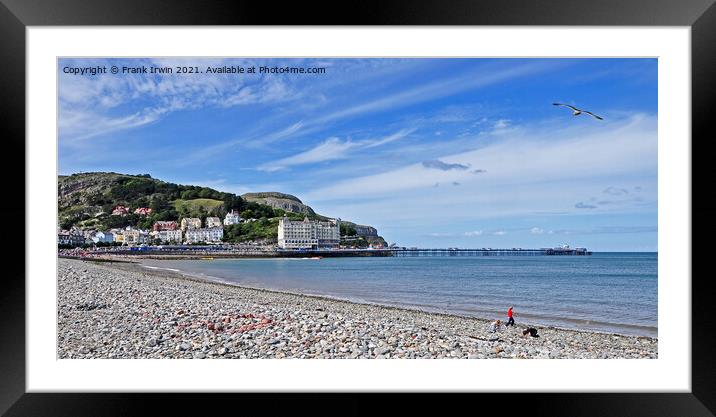 Llandudno Bay, Pier and Great Orme Framed Mounted Print by Frank Irwin
