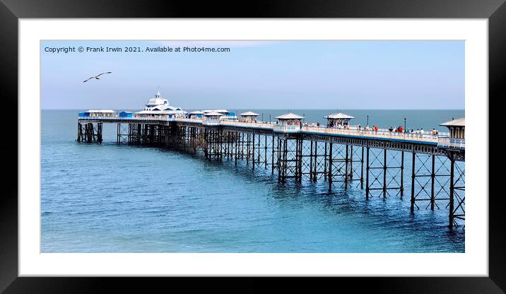 Llandudno's Victorian Pier Framed Mounted Print by Frank Irwin