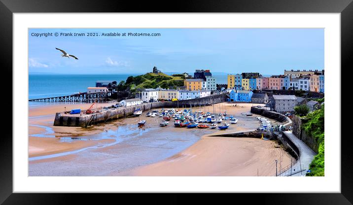 The imposing Tenby Harbour Framed Mounted Print by Frank Irwin