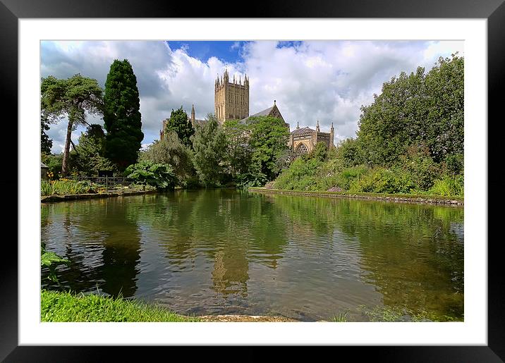 Wells Cathedral Framed Mounted Print by Roger Byng