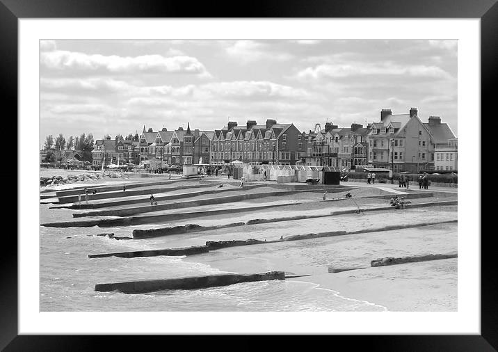 Felixstowe Seaside Framed Mounted Print by Ali Dyer