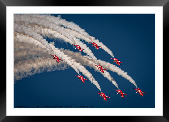 Reds Up and Over Framed Mounted Print by Gareth Burge Photography