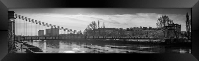 Clyde Suspension Bridge Framed Print by Gareth Burge Photography
