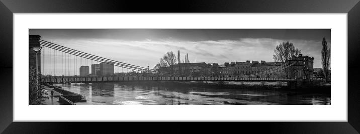 Clyde Suspension Bridge Framed Mounted Print by Gareth Burge Photography