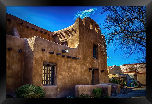 Old Adobe House, Santa Fe, New Mexico Framed Print by Gareth Burge Photography