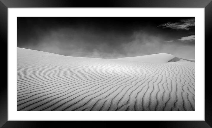 White Sands Desolation Framed Mounted Print by Gareth Burge Photography