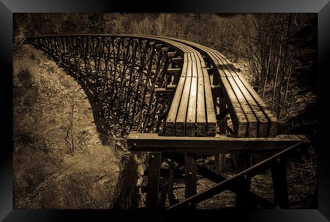 Bridge To Nowhere Framed Print by Gareth Burge Photography