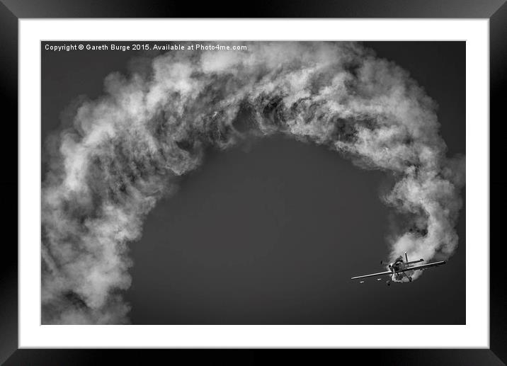 Stunt Plane #1, Scottish Airshow 2015 Framed Mounted Print by Gareth Burge Photography
