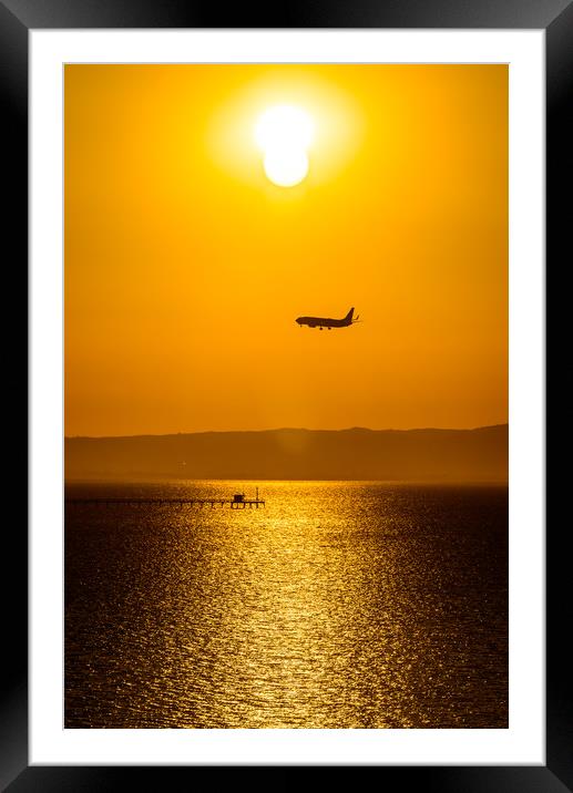 Sunrise Approach Framed Mounted Print by Gareth Burge Photography