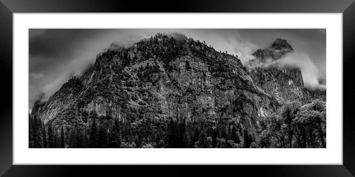 Cathedral Rocks, Yosemite National Park Framed Mounted Print by Gareth Burge Photography