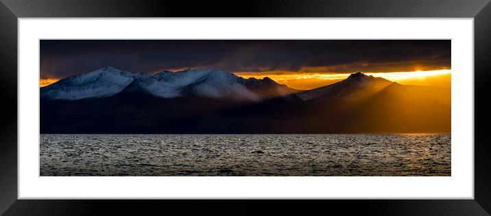 Ice and Fire Framed Mounted Print by Gareth Burge Photography