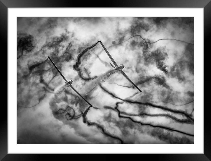 Rorscharch In The Sky Framed Mounted Print by Gareth Burge Photography