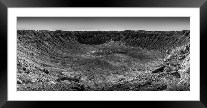Meteor Crater, Arizona Framed Mounted Print by Gareth Burge Photography