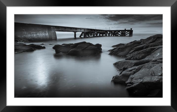 Portencross Pier Framed Mounted Print by Gareth Burge Photography