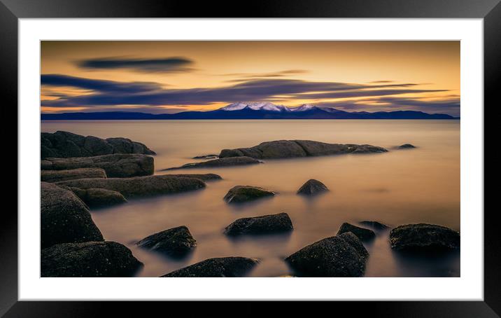 After The Sun, Portencross Framed Mounted Print by Gareth Burge Photography