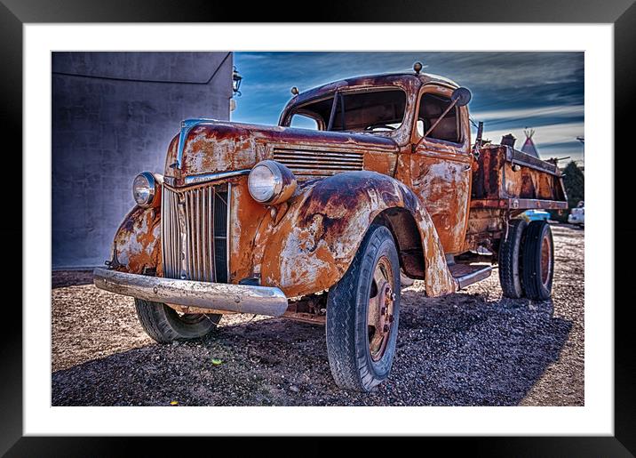 Rusted Classic 4 Framed Mounted Print by Gareth Burge Photography