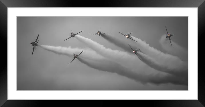 Red Arrows Perfection Framed Mounted Print by Gareth Burge Photography