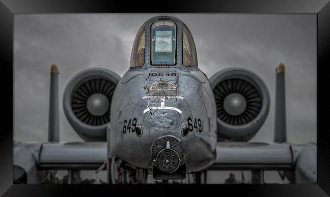 Peace Thru Superior Firepower Framed Print by Gareth Burge Photography