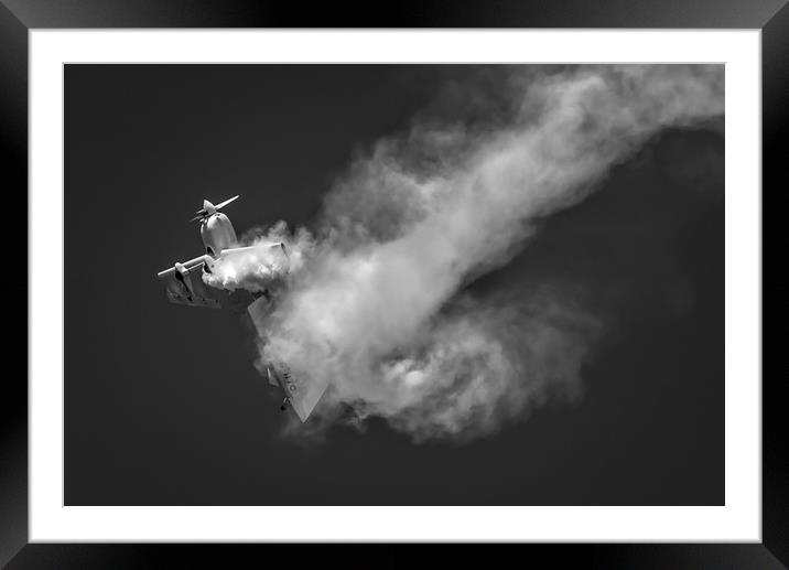 Stunt Plane Tail Slide Framed Mounted Print by Gareth Burge Photography