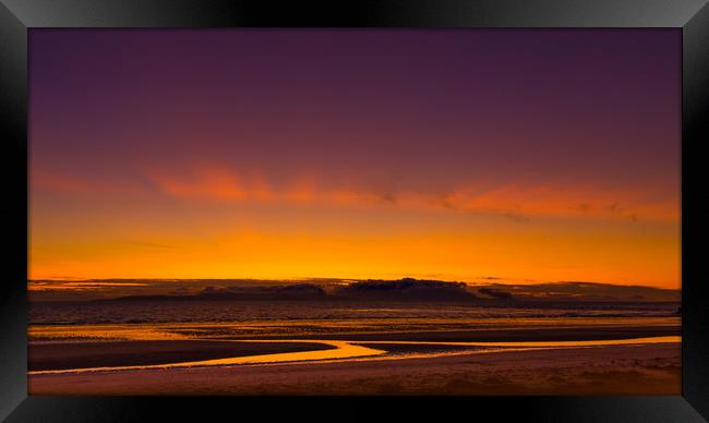 Purple Sunset Framed Print by Gareth Burge Photography